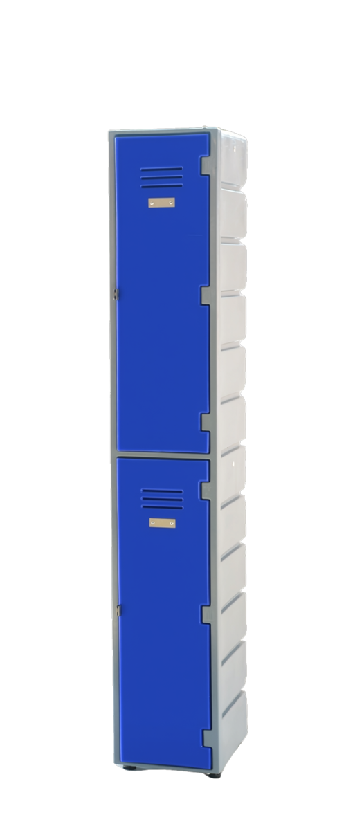 Plastic Locker - 2 Tier Flat/Slant Top