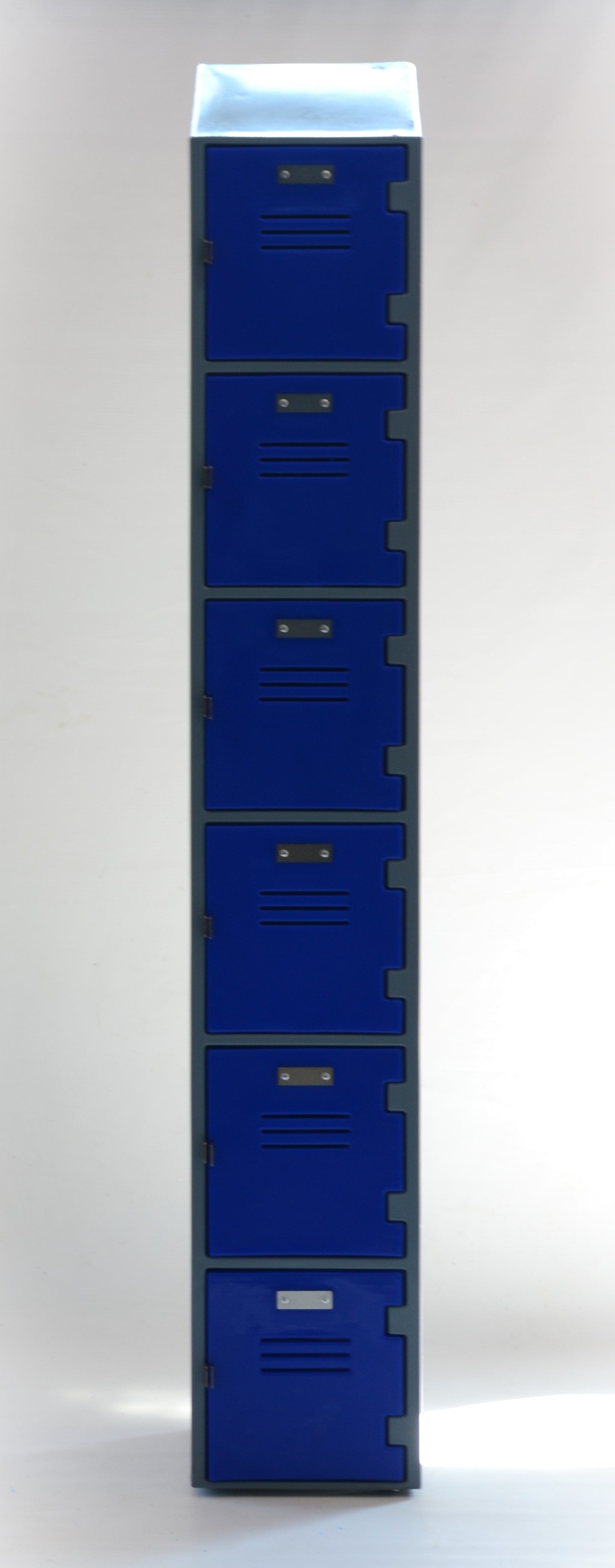 Plastic Locker - 6 Tier Flat/Slant Top