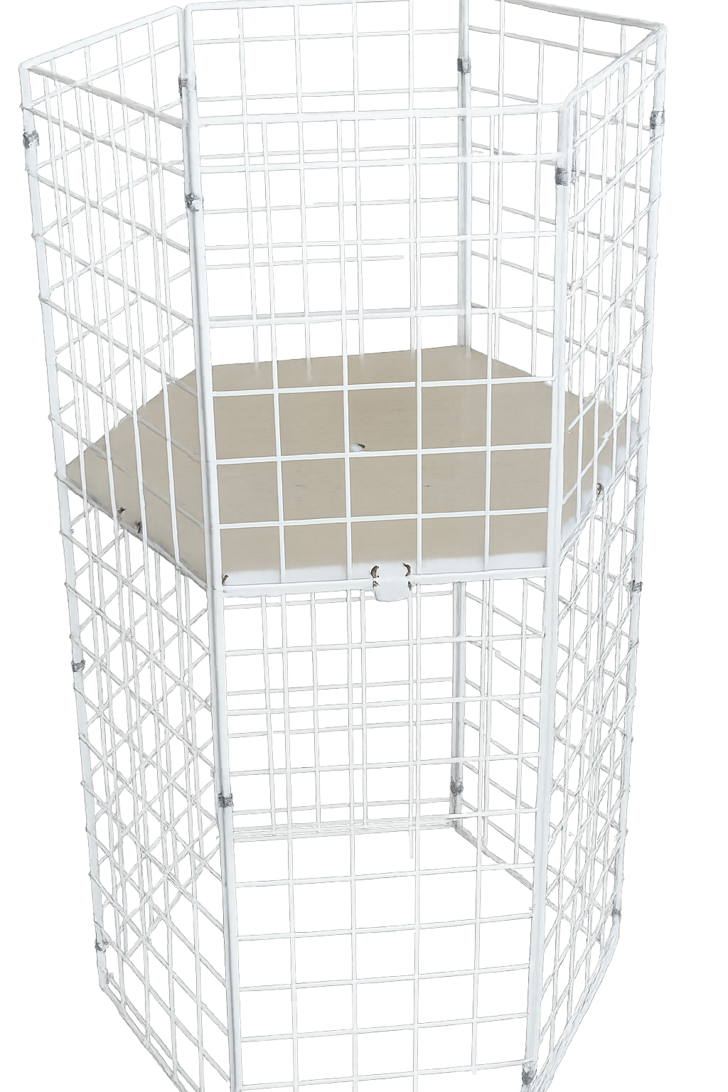Cylindrical 6-Sided Dump Bin